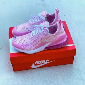Nike Air Max 270 GS Cute Kids Pink Sneakers  💕